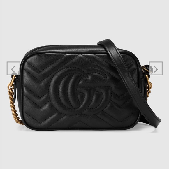 Gucci GG Marmont Mini Shoulder Bag in Black - Picture 4 of 15